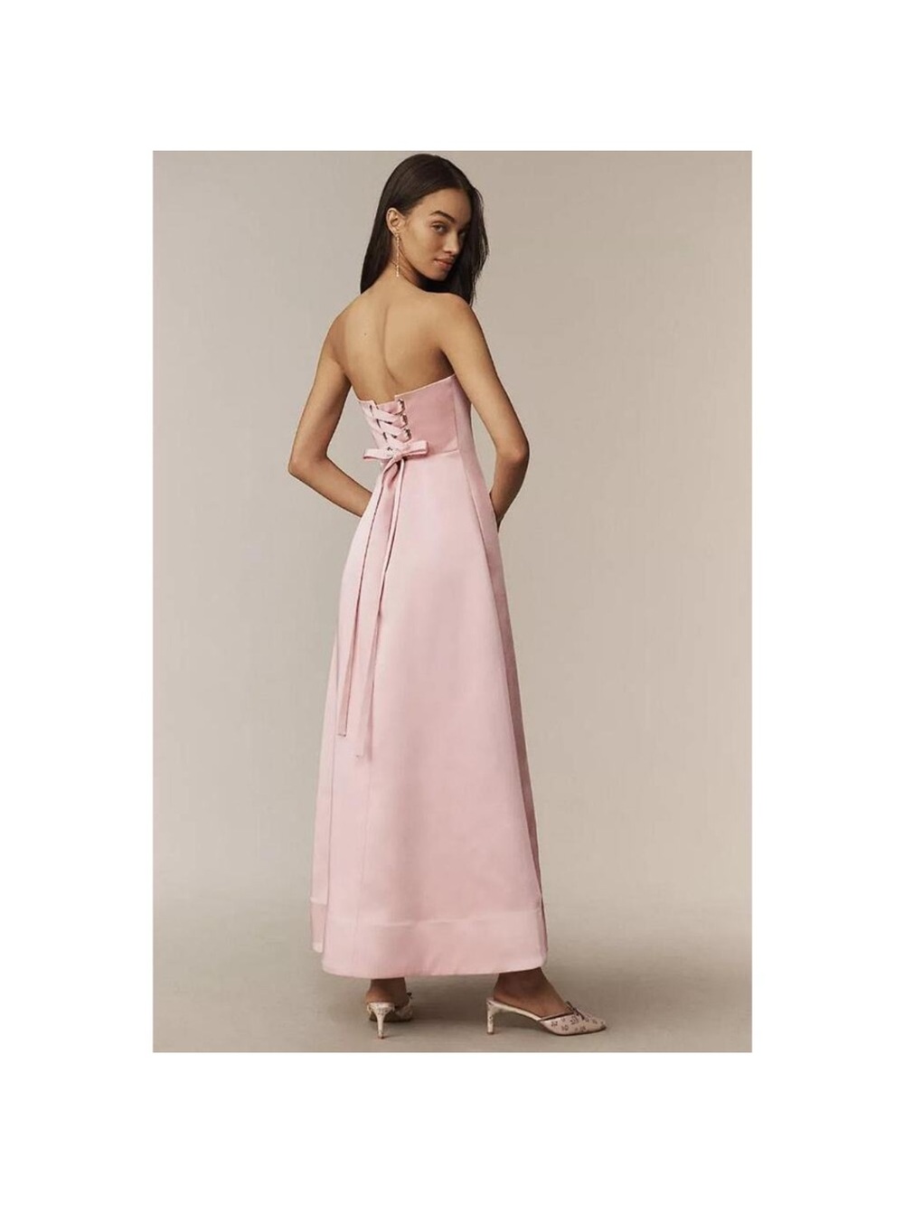 Mare Mare Piper Strapless Fit & Flare Maxi Dress M